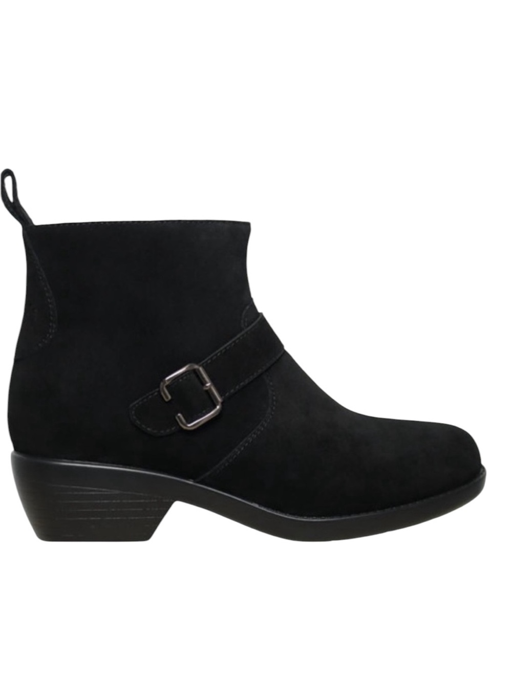 Propet Memphis Women's Black Suede Ankle Comfort Boot Snow Rain Winter Size 7.5